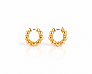 Aurea No. 01 | Classical Gold Bead Earrings